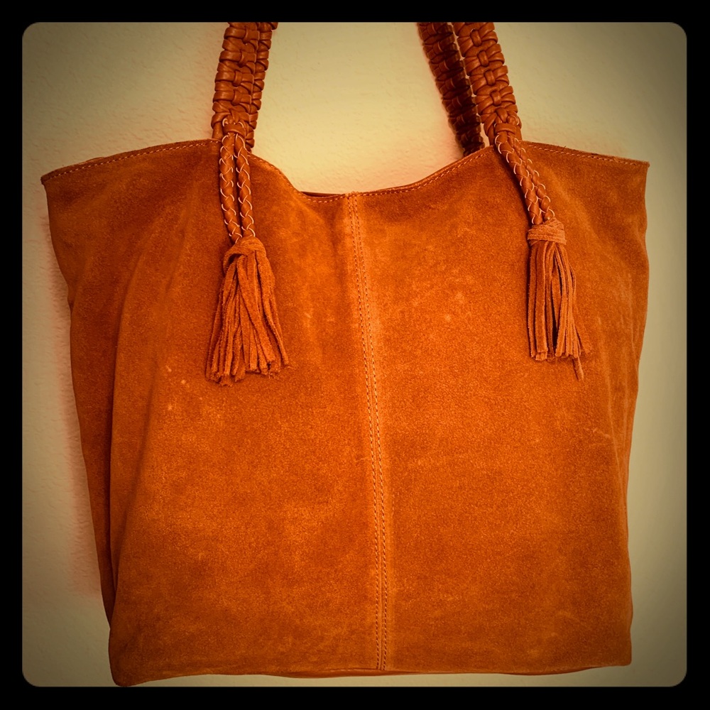 STEVEN by Steve Madden brown suede tote